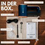 WiredLux Elektrischer Fusselrasierer – Wiederaufladbar mit LED & 3 Stufen, 6-Klingen, USB