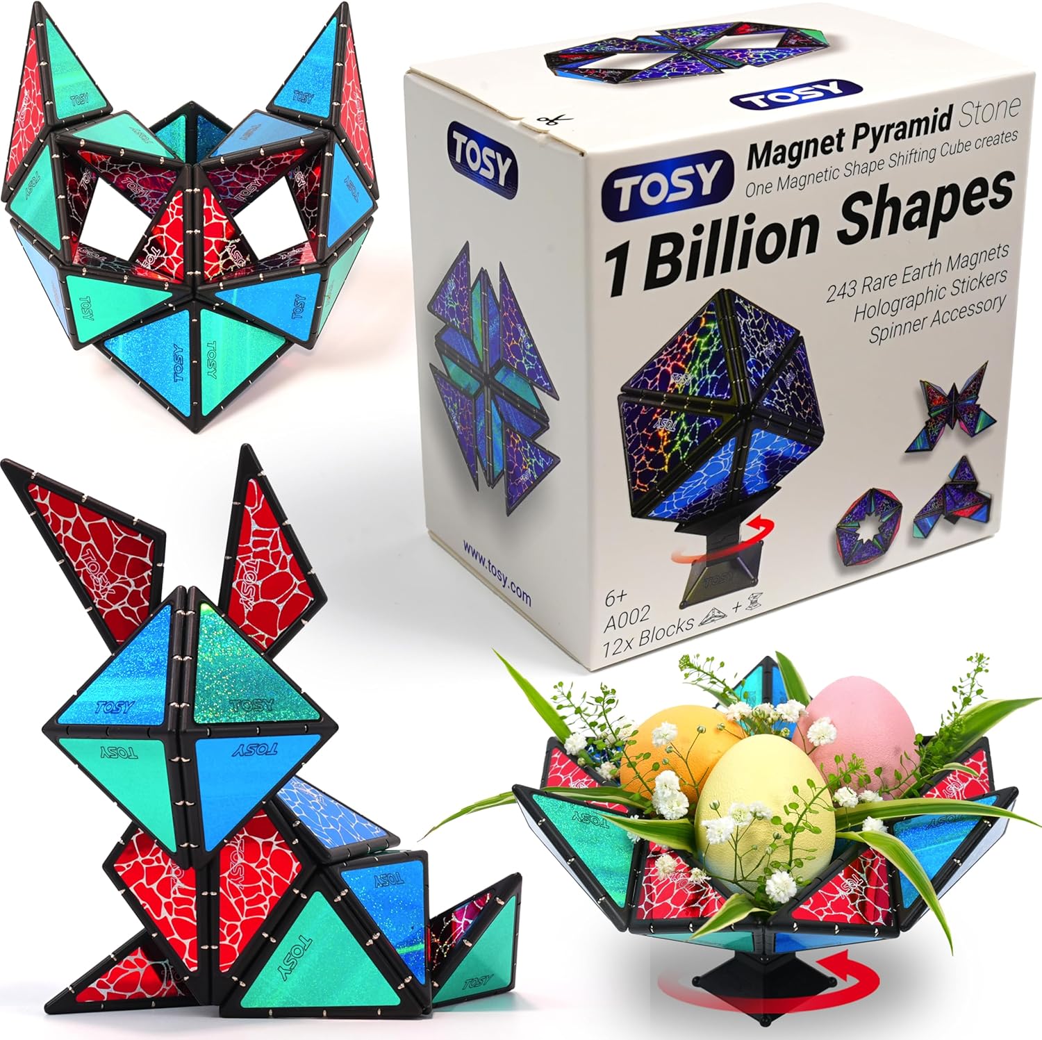 TOSY Magnetwürfel – Kreatives Puzzle- & Fidget-Spielzeug aus Magneten