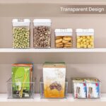 Vtopmart Kühlschrank Organizer Set, 2-4 Fächer, BPA-frei, stapelbar für Teebeutel, Snacks & Gewürze