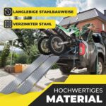 MASKO® Auffahrrampen 2er-Set – Verzinkter Stahl, rutschfest, 400 kg Tragkraft – für Motorrad, Quad & Anhänger