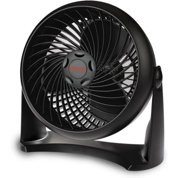 Honeywell TurboForce Tischventilator – Leise, 3 Stufen, 90° Neigung, Wandmontage – Schwarz