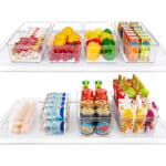 Kühlschrank Organizer 8er Set – BPA-freie Aufbewahrungsboxen mit Griffen, klar & vielseitig