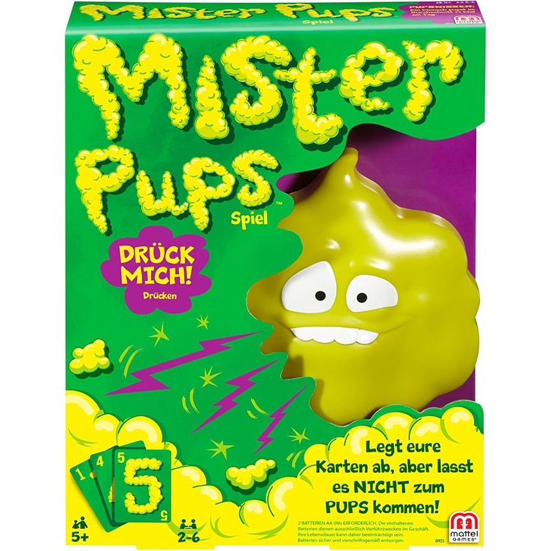 Mattel Mister Pups – Lustiges Kartenspiel für Kinder & Familien (2–6 Spieler)
