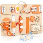 Joyreal Motorikbrett Activity Board Montessori Spielzeug Busy Board Montessori Brett Motorikspielzeug Sensorik Spielzeug