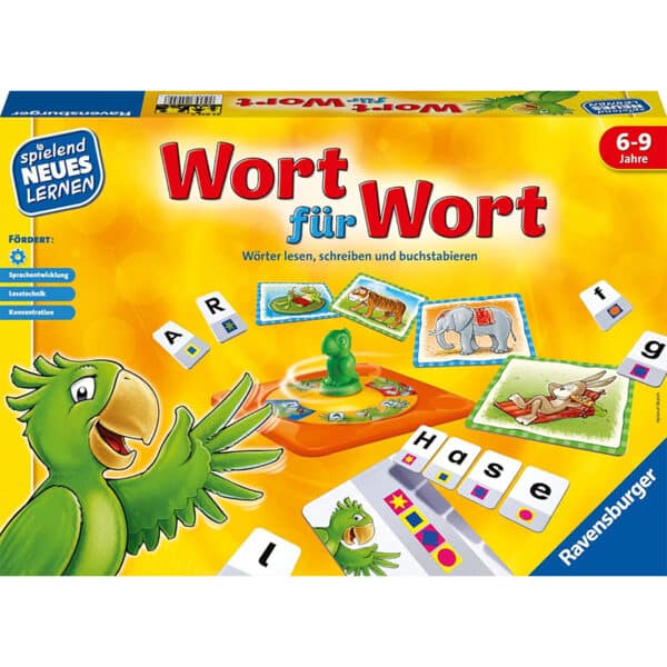 Ravensburger Wort für Wort – Lernspiel für Kinder (6-9 Jahre), 1-4 Spieler