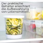 Spiralschneider mit Behälter – Für Gemüsespaghetti aus Zucchini, Karotten & mehr