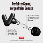Alpine Tune Konzert-Ohrstöpsel – Klarer Sound & 19 dB Schutz