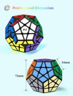 ROXENDA Dodekaeder Speed Cube – Leichtes Drehen & Starke Farben