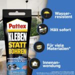 Pattex Montagekleber – Kleben statt Bohren, wasserfest & stark haftend