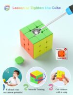 ROXENDA Speed Cube – Profi-Würfel ohne Sticker, Schnell & Robust