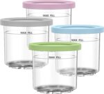 GoMaihe Creami Behälter 4er-Set – Zubehör für Ninja NC301/NC300, BPA-frei & auslaufsicher