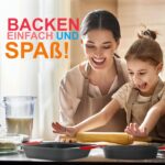 NutriChef Backblech-Set – Antihaft & stapelbar, ofen- & spülmaschinenfest, ohne Schadstoffe