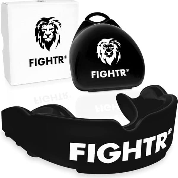 FIGHTR® Mundschutz Sport – Atmungsaktiv & Anpassbar - Zahnschutz für Boxen, MMA, Kampfsport + Box