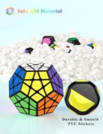 ROXENDA Dodekaeder Speed Cube – Leichtes Drehen & Starke Farben