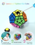 ROXENDA Dodekaeder Speed Cube – Leichtes Drehen & Starke Farben