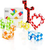 CUBIDI® Mini Magic Snakes 6er Set – Knobelspass für Gross & Klein