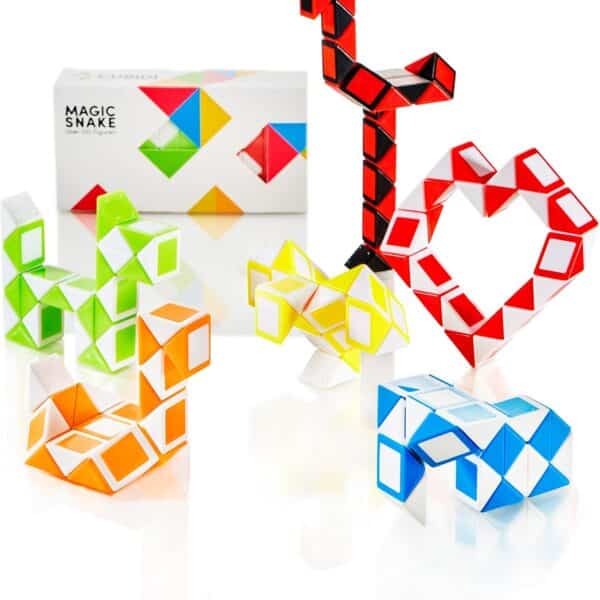 CUBIDI® Mini Magic Snakes 6er Set – Knobelspass für Gross & Klein