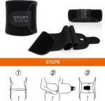 Baozun Sauna-Schwitzgürtel aus Neopren – Verstellbarer Fitness- & Bauchweggürtel