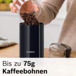 Bosch Elektrische Kaffeemühle – 180 W, Edelstahlmesser, 75 g