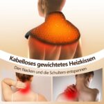 Comfytemp Kabelloses Heizkissen für Nacken & Schulter, Akku 36Wh, 3 Stufen, 52x25 cm