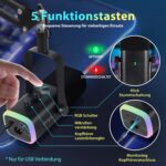 FIFINE XLR & USB Gaming Streaming Mikrofon mit Arm & Stummschaltung – Bild 4