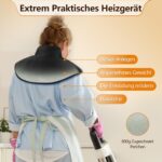 Comfytemp Kabelloses Heizkissen für Nacken & Schulter, Akku 36Wh, 3 Stufen, 52x25 cm