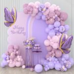 Frigg Ballongirlande mit Schmetterlingen – Deko-Set für Party, Babyshower & Hochzeit