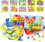 AMOSTING Steckspiel ab 2 – Farben lernen & Spass haben