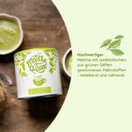Alpha Foods Matcha Pulver – Zeremonieller Matcha mit Kokos-, Weizen- & Gerstengras (210g)