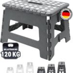 ZOLLNER Faltbarer Tritthocker – Leicht, rutschfest & bis 120 kg belastbar