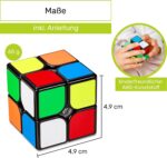CUBIDI® Zauberwürfel mit Carbon-Stickern – Speed Cube für Anfänger & Profis