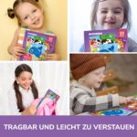 QUOKKA Magnetspiel ab 2–5 Jahre – 36-tlg. Reise-Puzzle für Kinder mit Tieren, Dinos, Autos & Weltraum