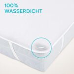 Wasserdichter Matratzenschoner aus Baumwolle – Oeko-TEX zertifiziert, mit Eckgummis