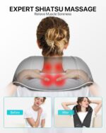 Nackenmassagegerät mit Wärme Shiatsu Massagegerät Rücken, Elektrische Schulter Massagegerät für Nacken