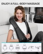 Nackenmassagegerät mit Wärme Shiatsu Massagegerät Rücken, Elektrische Schulter Massagegerät für Nacken