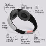 Manta Sleep Maske – 100 % Dunkelheit & null Druck für tiefen Schlaf