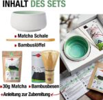 ORIGEENS Matcha Set – Bio Matcha aus Japan, Keramik-Schale & Bambusbesen