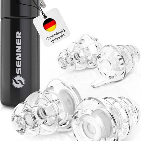 Senner MusicPro Hi-Fi Ohrstöpsel – Gehörschutz für Musik & Konzerte (SNR 20 dB)