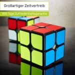 CUBIDI® Zauberwürfel mit Carbon-Stickern – Speed Cube für Anfänger & Profis