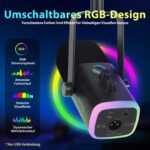 FIFINE XLR & USB Gaming Streaming Mikrofon mit Arm & Stummschaltung – Bild 6