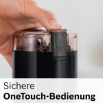 Bosch Elektrische Kaffeemühle – 180 W, Edelstahlmesser, 75 g