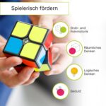 CUBIDI® Zauberwürfel mit Carbon-Stickern – Speed Cube für Anfänger & Profis
