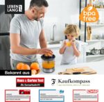 Elektrische Zitruspresse – 700 ml, 2 Kegel, BPA-frei & Edelstahl