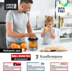 Elektrische Zitruspresse – 700 ml, 2 Kegel, BPA-frei & Edelstahl