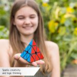 CUBIDI® - Zauberwürfel Pyramide - Spannender Pyraminx Brainteaser für Kinder und Erwachsene