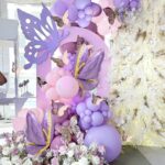 Frigg Ballongirlande mit Schmetterlingen – Deko-Set für Party, Babyshower & Hochzeit
