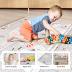 Baby Laufstall 120×120 cm mit Matte – Kompakt, Sicher & Rutschfest für Zuhause – Bild 6