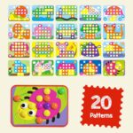 AMOSTING Steckspiel ab 2 – Farben lernen & Spass haben