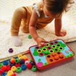 AMOSTING Steckspiel ab 2 – Farben lernen & Spass haben