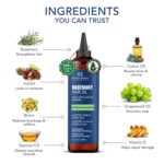 Botanic Hearth 100% reines Rosmarinöl für Haarwachstum (Rosemary oil for hair growth), angereichert mit Biotin | Haarstärkende Behandlung